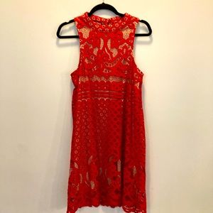Red dress. Alpha, large, lace